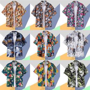 بيع بالجملة الرجال الصيف مع النباتات الاستوائية طباعة زر تنفس عارضة قمصان الذكور أحجام تصل إلى <span class=keywords><strong>XXXL</strong></span> - Product Image 5