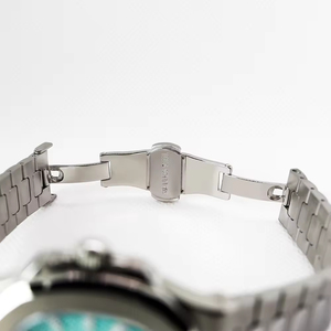 Reloj de Bolsillo Mecánico de Acero Inoxidable con Corazón Abierto Azul, Resistente al Agua 5ATM, Precio al por Mayor para Hombre - Product Image 6