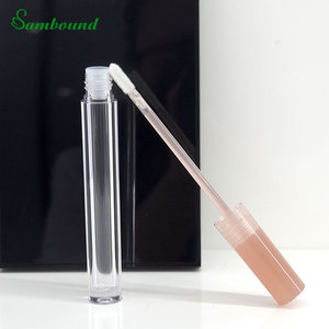Vente en gros de tubes de brillant à lèvres entièrement transparents avec logo personnalisé 3.1ml mini emballage en plastique transparent bouteilles de rouge à lèvres vides - Product Image 1