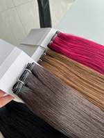 Extensions de cheveux 100% naturels vierges, tissage à trous, extensions papillon XO, trame avec trous, double épaisseur, pointes épaisses