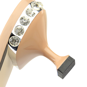 692-1 alla moda ed elegante fuori indossa mezza slipper trapano acqua bene <span class=keywords><strong>con</strong></span> <span class=keywords><strong>tacco</strong></span> alto MAO MAO dei capelli del coniglio pantofole - Product Image 6