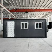 Maison conteneur pliable portable, maison modulaire, structure en acier galvanisé pliable, isolation EPS/laine de roche/PU