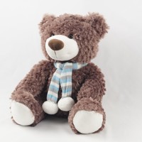 Ours en peluche personnalisé en gros avec rembourrage en coton PP et doublure en maille, cadeau d'anniversaire pour enfants - Soulagement du stress pour la conception