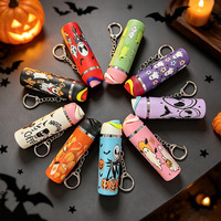 Porte-clés mignon et tendance en forme de bouteille, mini-gobelet Halloween, porte-baume à lèvres, breloques pour sac
