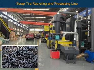 Usine de recyclage de pneus usagés à haute efficacité, broyeur de caoutchouc secondaire - Product Image 2