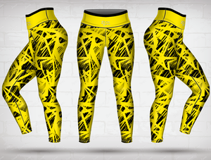 फैशनेबल ठंडा कस्टम ज्यामितीय पैटर्न खेल फिटनेस योग लेगिंग पैंट - Product Image 5