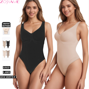 ชุดบอดี้สูทกระชับสัดส่วนของผู้หญิงแบบชิ้นเดียวสวมใส่ได้พอดีไม่มีรอยต่อควบคุมหน้าท้องดีไซน์ระบายอากาศได้ดี - Product Image 1