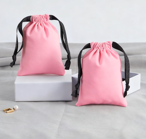 Sac à cordon en coton réutilisable petite pochette personnalisée sacs en toile naturelle pour emballage de cadeaux de fête logo en vrac en gros - Product Image 2
