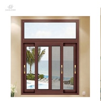 Nuevo diseño se puede personalizar Panel doble Inicio Ventanas de aluminio Ventanas de vidrio de aluminio modernas