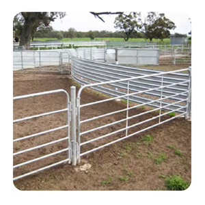 Lage Prijs Stalen Vee Hek Landbouwgrond Hek Barrière Met Horizontale En Verticale Pijp Paardenhek Metaal - Product Image 5