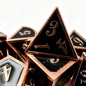 Vente Flash : Ensemble de dés polyédriques en métal pour jeu de rôle Dungeon & Dragons - Product Image 3