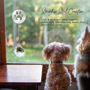 Attrape-soleil <span class=keywords><strong>en</strong></span> cristal Cœur Ailes d'Ange pour vitre de voiture, jardin, cadeau personnalisé commémoratif pour animal de compagnie, cadeau de condoléances, cadeaux prisme créateur d'<span class=keywords><strong>arc</strong></span>-<span class=keywords><strong>en</strong></span>-<span class=keywords><strong>ciel</strong></span> - Product Image 6