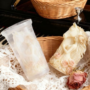 Moule en silicone TangChu Rose Chevalière et Licorne pour bougies et bijoux, compatible four, fabriqué au Guangdong - Product Image 4