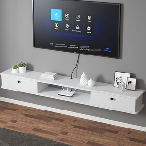 Meuble <span class=keywords><strong>TV</strong></span> mural suspendu, style moderne minimaliste, pour <span class=keywords><strong>petit</strong></span> appartement, salon, meuble <span class=keywords><strong>TV</strong></span> mural, support <span class=keywords><strong>TV</strong></span> mural, <span class=keywords><strong>banc</strong></span> <span class=keywords><strong>TV</strong></span> - Product Image 3
