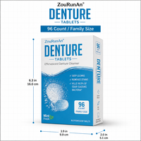 ZouRunAn 30 Comprimés Nettoyants pour Prothèses Dentaires 5g, Nettoyant Professionnel pour Gouttières, Élimine 99,9% des Bactéries, Vente en Gros, Fournisseur d'Usine