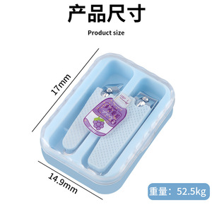 กรรไกรตัดเล็บแบบพกพา ชุดสแตนเลสขนาด 12.5 มม. สำหรับผู้หญิง เด็ก ใช้ในบ้าน - Product Image 4