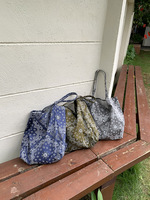 Sac à bandoulière personnalisé en toile imprimé cachemire motif floral, style rétro décontracté, sac hobo tendance pour étudiant, sac fourre-tout en toile, sac à main bandoulière