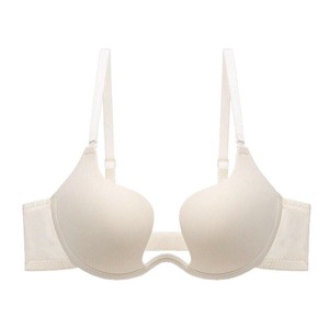 Backless Deep V Sexy Non-marking Gathered U-shaped Beauty Back Women's Underwear <b>Bra</b> Fashion - Product Image 2