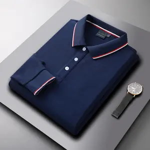 AI-MICH новый продукт высокого качества Polo Homme хлопок с Цена по прейскуранту завода-изготовителя с длинным рукавом рубашка для мужчин на каждый день для игры в гольф футболки поло рубашка