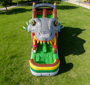 <span class=keywords><strong>Château</strong></span> gonflable géant pour enfants, monstre <span class=keywords><strong>de</strong></span> rivière <span class=keywords><strong>de</strong></span> 18 pieds, toboggan gonflable, combo maison, dinosaure T-Rex, combo rebond et toboggan - Product Image 5