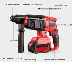 Trapano Avvitatore a Percussione Elettrico 3-in-1 ad Alta Potenza 20V con Batteria agli Ioni di Litio, Motore Brushless, Multifunzione Industriale Senza Fili per Fai-da-te - Product Image 3