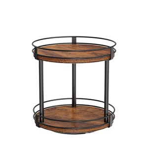 Cross-border wooden kitchen <b>spice</b> <b>rack</b>, <b>rotating</b> organizer, storage <b>rack</b>, high-value wooden home coffee <b>rack</b> - Product Image 5