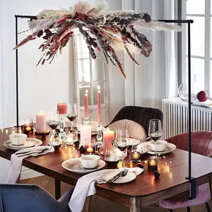Düğün sahne masa standı altın Metal balon kemer standı ayarlanabilir masa kutup tatil parti dekorasyon kemer çiçek standı