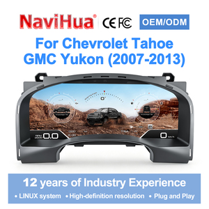 Navihua Virtual Cockpit, panneau de tableau de bord, lecteur multimédia, jauge de vitesse, LINUX pour GMC Yukon Chevrolet Tahoe 2007 2013 - Product Image 1