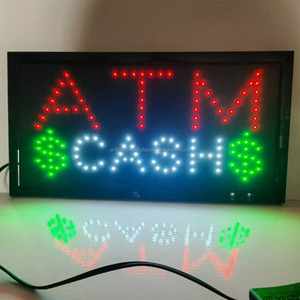 ATM Cash LED billboard indoor hanging display <b>board</b> bank window sign directional sign decorative <b>light</b> luminous sign Custom - Product Image 1