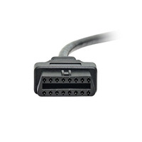 Cable de Extensión OBD II de 16 Pines, Macho a Hembra, 30 cm de Largo, Lector de Códigos con 1 Año de Garantía