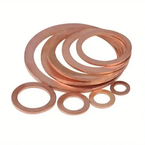 Copper Flat Gasket Set 30 Mm Outer Diameter 10 Mm Inner Diameter 1.5 Mm Thickness For Oil Sealing Applications - Product Image 1