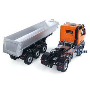 Camion <span class=keywords><strong>tracteur</strong></span> RC Kabolite 5801 à l'échelle 1/14 8X4 <span class=keywords><strong>avec</strong></span> <span class=keywords><strong>remorque</strong></span> à benne basculante électrique à 3 essieux, transmission à 2 vitesses, RTR K5801 - Product Image 6