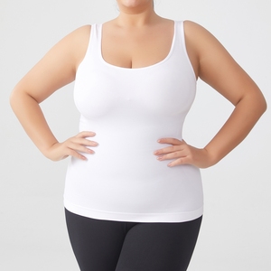 Camisola sin Mangas Moldeadora con Tirantes Anchos y Cuello Cuadrado, Talla Grande, Sin Costuras, Transpirable, de Spandex, Control de Abdomen, Ropa Interior C1062 - Product Image 2