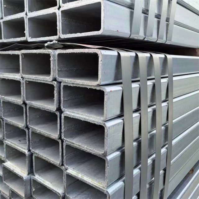 Best Price 6 Meter Rhs Shs Hollow Mild Steel Pre Galvanized Galvanised Square Rectangular Iron Tube Zinc Coated Pipe Tubular