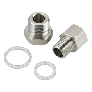 1/8npt chủ đề nội bộ, M12,M16 dầu áp lực <span class=keywords><strong>Adapter</strong></span> Doanh phù hợp cho LS1 4.8L 5.3L <span class=keywords><strong>6</strong></span>.0L Reducer-2parts. - Product Image 2