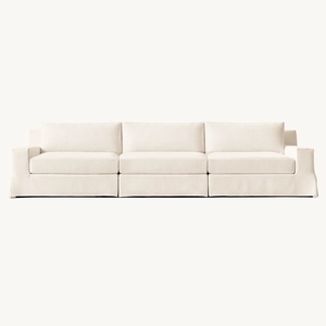 Modern Chesterfield Luxury Indoor <strong>Sofa</strong> Set Solid <strong>Wood</strong> <strong>Frame</strong> Modular <strong>Sofa</strong> Sponge Linen Comfortable Hotel Villa Living Room <strong>Sofa</strong> - Product Image 4