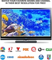Amplificateur numérique externe SIGNALWELL LNA, répartiteur, antenne TV métallique avec portée de 200 milles, 1080P HD UHF 75 pour téléphones Android
