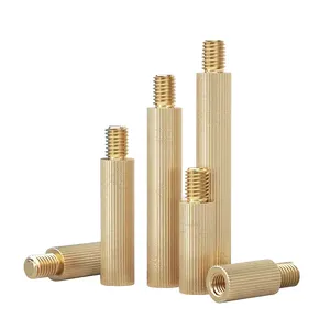 M2 Copper Screw Are Used For Camera Monitoring Knurling Single Head Copper Column Circular Isolation Column