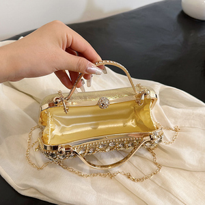 Nuova borsa leggera con nappine di diamanti <span class=keywords><strong>da</strong></span> donna 2025 <span class=keywords><strong>da</strong></span> <span class=keywords><strong>sera</strong></span> in <span class=keywords><strong>oro</strong></span> per feste <span class=keywords><strong>da</strong></span> donna con borse <span class=keywords><strong>da</strong></span> donna firmate - Product Image 6