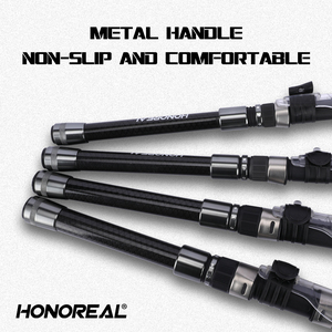 HONOREAL haute teneur en <span class=keywords><strong>carbone</strong></span> 1.8M à 2.7M leurre poids <span class=keywords><strong>m</strong></span>étal poignée télescope <span class=keywords><strong>canne</strong></span> à pêche pêche en eau salée - Product Image 3