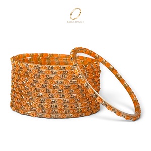 Bracelets en verre traditionnels kashmiris de qualité export, taille émeraude, forme goutte d'eau, pour femmes indiennes, bijoux ethniques d'Inde - Product Image 1