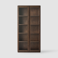 Bibliothèque ouverte extra haute à 2 colonnes, étagère de présentation en bois de 91 pouces avec plusieurs compartiments pour le rangement dans le salon, la chambre ou le bureau