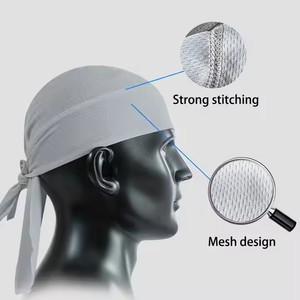 Schnellt rocknende Radsport Sport Laufhelm Liner Piraten hut Mesh Plain Camo Durags Schädel Banda nna Cap für Männer Frauen - Product Image 4
