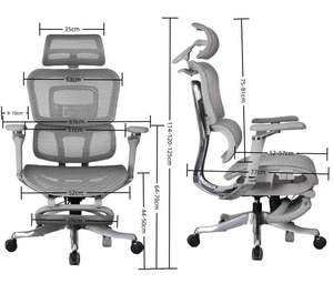 Silla de Oficina Ejecutiva Ergonómica de Malla Completa con Ruedas, Nuevo Diseño, Buen Precio - Product Image 1