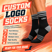 Chaussettes de sport respirantes pour hommes, brodées avec logo athlétique de tennis, en coton et élasthanne, à compression, pour la course et le soutien de la cheville, personnalisables pour le sport urbain