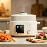 Cuisinière à pression électrique multifonctionnelle pour la maison, avec cuve intérieure en acier inoxydable, pour faire des soupes, du porridge et du riz, cuisinière à pression intelligente