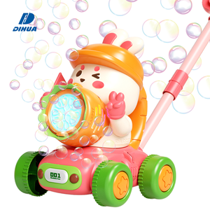 Dinosaure/lapin 2 en 1 Push Go Machine à bulles souffleur automatique de bulles jouet pour les tout-petits jouer en plein air enfants cadeau d'anniversaire - Product Image 1