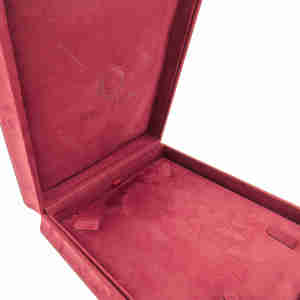 High-End Vintage Purple Velvet Embossed Plain Bangle Box Set <b>Jewelry</b> Storage Valentine's Day Gift Wrapping Rectangle Shape - Product Image 2