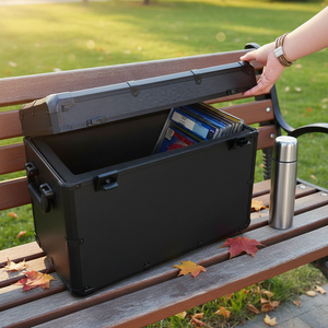 Boîte de rangement pour plaques en aluminium BCW, capacité de 30+ plaques, étui pour livres de bandes dessinées classés, fermeture sécurisée pour CGC CBCS - Product Image 1