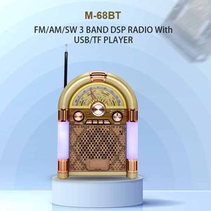 Nuovo Design <span class=keywords><strong>Vintage</strong></span> Clock Radio FM/AM/SW 3 band Retro Radio USB/TF Music Player lettore MP3 per regalo - Product Image 4